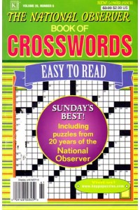 National Observer Book Of Crosswords Magazine