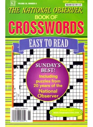 National Observer Book Of Crosswords Magazine