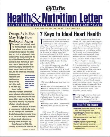 Tufts Health & Nutrition Letter Magazine Subscription