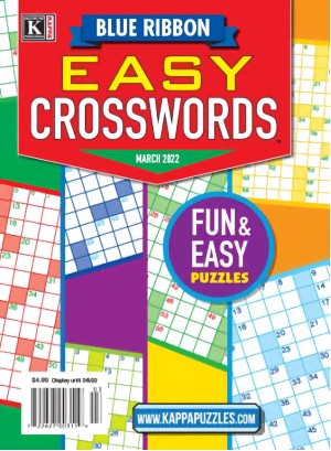 Blue Ribbon Easy Crosswords Magazine