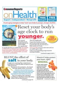 Consumer Reports On Health Magazine