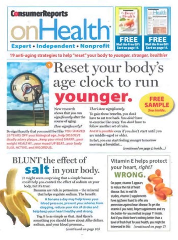 Consumer Reports On Health Magazine Subscription