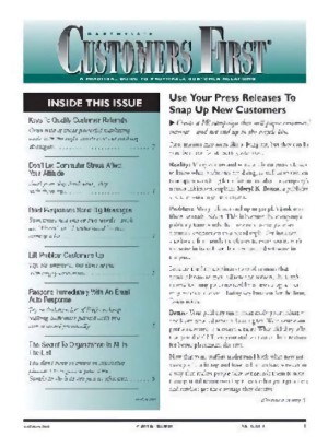 Customers First Magazine