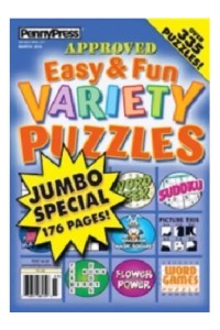 Easy & Fun Variety Puzzles Magazine