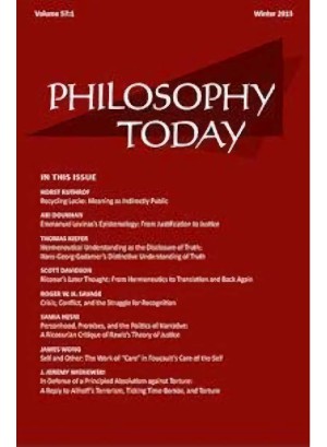 Philosophy Today Magazine