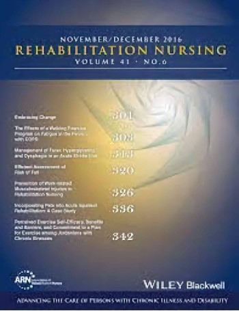 Rehabilitation Nursing Journal Magazine Subscription