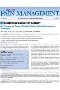 Topics In Pain Management Magazine