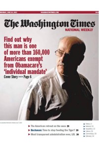 Washington Times National Weekly Edition Magazine