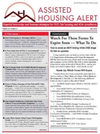 Assisted Housing Alert Magazine Subscription