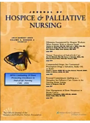 Journal Of Hospice & Palliative Nursing Magazine