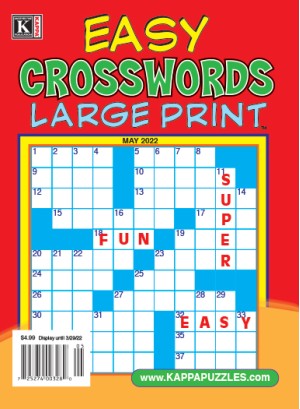 Easy Crosswords Large Print Magazine